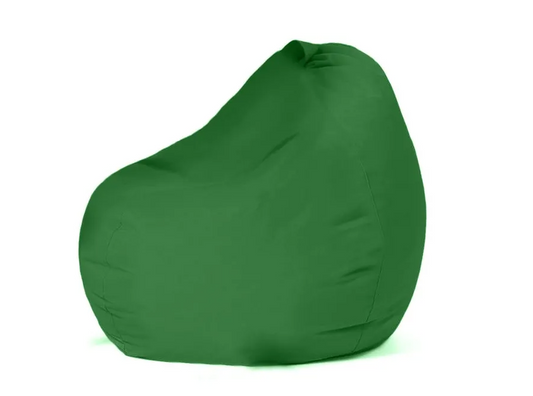 Fotoliu beanbag pentru Copii, tip para, verde, umplut cu perle din polistiren, utilizabil in interior/exterior, husa detasabila, Bean Bag Montana